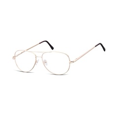 Aviator zerowki okulary oprawki metalowe korekcyjne 790c