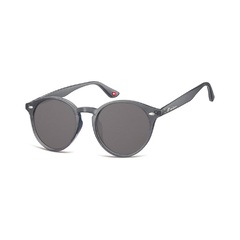 Okulary okrągłe szare lenonki s20f