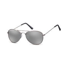 Pilotki okulary aviator dziecięce montana 964 lustrzanki srebrne