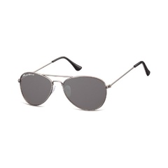Pilotki okulary aviator dziecięce montana 964b grafitowo czarne 