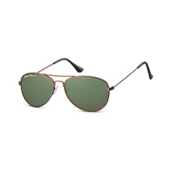 Pilotki okulary aviator dziecięce montana 964c brązowo zielone 