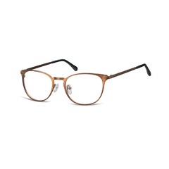 Okulary oprawki damskie kocie oczy stalowe sunoptic 992g brązowe