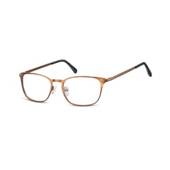 Oprawki okularowe kocie oczy damskie stalowe sunoptic 991g brązowe