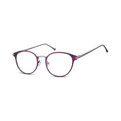 Oprawki okularowe kocie oczy damskie stalowe sunoptic 940c bordowe