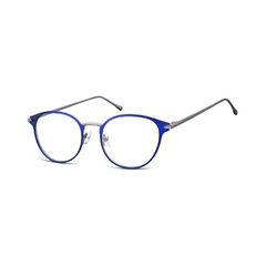 Oprawki okularowe kocie oczy damskie stalowe sunoptic 940e granatowe
