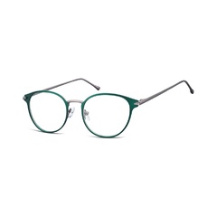 Oprawki okularowe kocie oczy damskie stalowe sunoptic 940d zielone