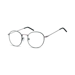 Lenonki okrągłe okulary oprawki optyczne 938a czarno - grafitowe