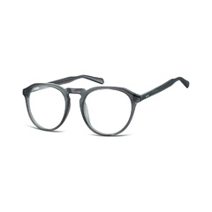 Okrągłe okulary oprawki lenonki zerówki korekcyjne sunoptic ac21b ciemny szary
