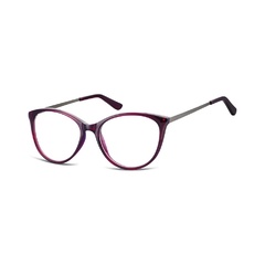 Okulary oprawki zerówki korekcyjne kocie unisex sunoptic ac27d ciemnoczerwone