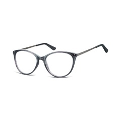 Okulary oprawki zerówki korekcyjne kocie unisex sunoptic ac27f ciemnoszare