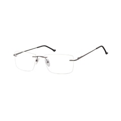Bezramkowe okulary oprawki korekcyjne sunoptic 984a grafitowe