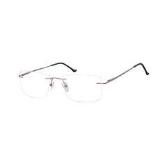 Bezramkowe patentki okulary oprawki korekcyjne sunoptic 984b jasno-grafitowe