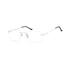 Bezramkowe okulary oprawki korekcyjne sunoptic 984d złote