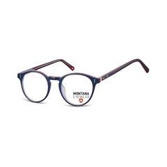 Okrągłe okulary oprawki optyczne,lenonki korekcyjne montana ma62f granatowe + czerwone
