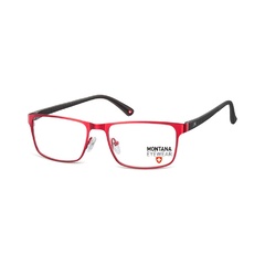 Okulary oprawki prostokątne optyczne montana mm610g czerwone