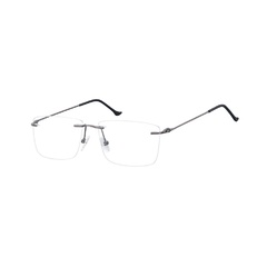 Bezramkowe okulary oprawki korekcyjne sunoptic 988a grafitowe