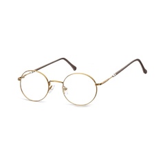 Lenonki okrągłe okulary oprawki optyczne 926e kawowe