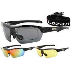 Okulary lozano lz-124 (3 soczewki) polaryzacja + korekcja + pasek