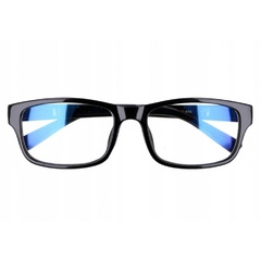 Prostokątne ala nerdy zerówki z antyrefleksem okulary z filtrem st1202b