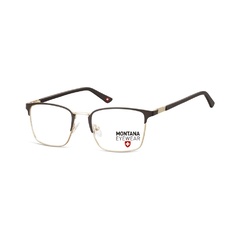 Okulary oprawki prostokątne optyczne montana mm602b złoto-czarne