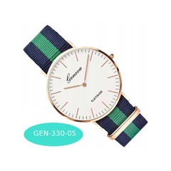 Zegarek damski męski geneva parciany gen-330-05