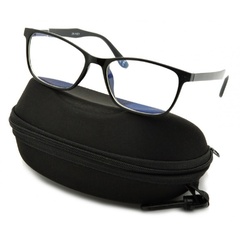 Okulary z filtrem antyrefleksyjne zerówki nerdy prostokątne dr-116-c1