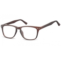 Okulary oprawki korekcyjne nerdy zerówki sunoptic cp136c ciemnobrązowe