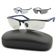 Sportowe okulary polaryzacja + fotochrom aluminiowe pol-352afp