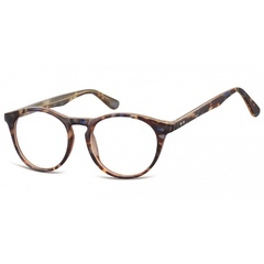 Okulary oprawki korekcyjne okrągłe lenonki zerówki sunoptic cp146d szylkret mix