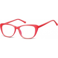 Okulary oprawki korekcyjne kocie oczy zerówki sunoptic cp129a malinowe