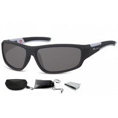 Okulary dziecięce sportowe unisex czarne matowe cs91