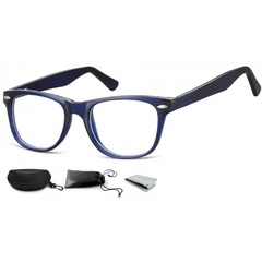 Okulary oprawki zerówki korekcyjne nerdy flex sunoptic ac15d niebieskie