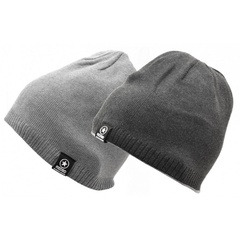 Dwustronna męska zimowa czapka szary/grafitowy - l/xl redsd st-514b