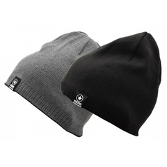 Dwustronna męska zimowa czapka szary/czarny - l/xl redsd st-514d