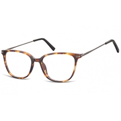 Okulary oprawki zerówki korekcyjne nerdy unisex sunoptic ac26a bursztynowe