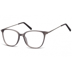 Okulary oprawki zerówki korekcyjne nerdy unisex sunoptic ac26f ciemnoszary transparentny