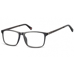 Okulary oprawki zerówki korekcyjne nerdy unisex montana ma59 czarne + grafitowy zausznik