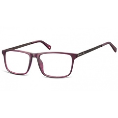 Okulary oprawki zerówki korekcyjne nerdy unisex montana ma59e fioletowe + grafitowy zausznik