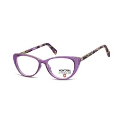 Okulary oprawki korekcyjne kocie zerówki montana ma57d jasno-purpurowe