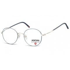 Lenonki okulary  oprawki optyczne mm598a niebiesko-srebrne