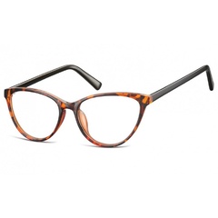 Oprawki korekcyjne okulary  kocie oczy zerówki sunoptic cp127c szylkret