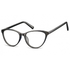 Oprawki korekcyjne okulary  kocie oczy zerówki sunoptic cp127e czarne