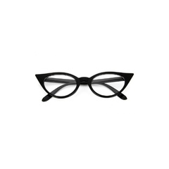 Okulary damskie kocie oczy zerówki stec-08