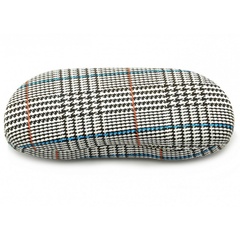 Etui futerał na okulary et-104k kratka szary