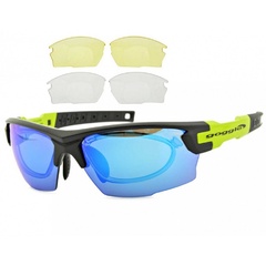 Sportowe okulary z ramką korekcyjną i wymiennymi soczewkami goggle e840-2r