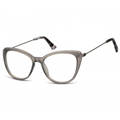 Okulary oprawki zerówki korekcyjne kocie oczy sunoptic ac8a szare