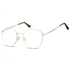 Lenonki okrągłe okulary oprawki optyczne 915b złote