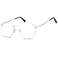 Lenonki okrągłe okulary oprawki optyczne 915e srebrne