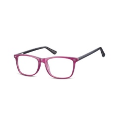 Zerówki klasyczne okulary oprawki sunoptic cp153c purpurowe, flex