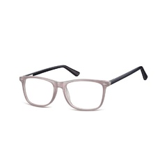 Zerówki klasyczne okulary oprawki sunoptic cp153d szare, flex